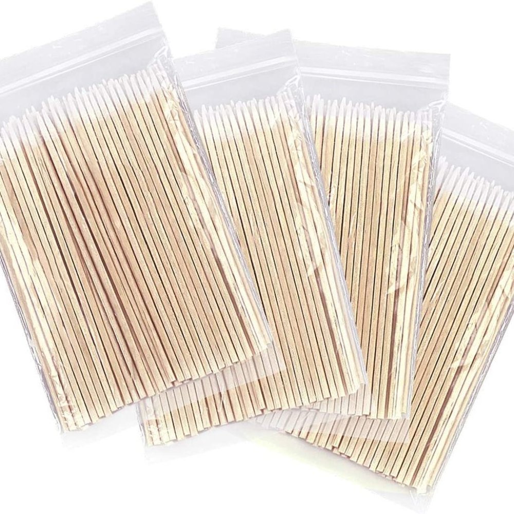 Fenshine 400 Count Microblading Cotton Swab, Cotton Swabs Pointed Tip